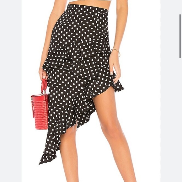 Majorelle Sugar Crush Skirt in Black Dot - Picture 1 of 6